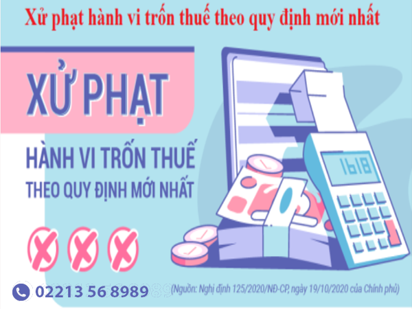 Infographic: Xử phạt hành vi trốn thuế theo quy định mới nhất