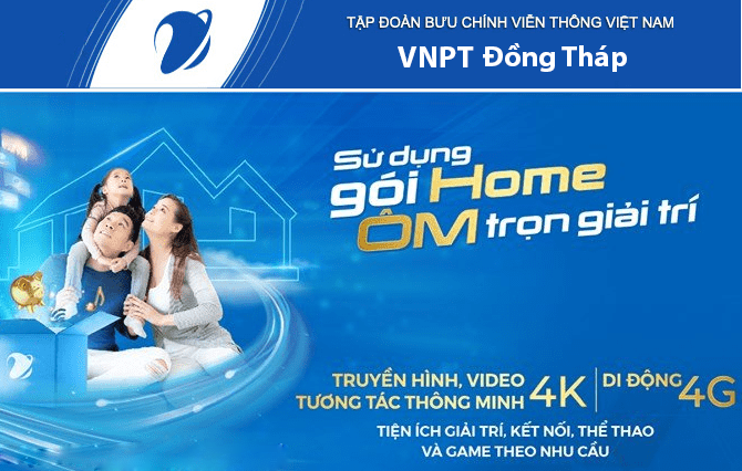 Khuyến mại Lắp mạng cáp quang Internet VNPT Đồng Tháp