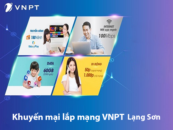 Khuyến mại Lắp mạng cáp quang Internet VNPT Lạng Sơn