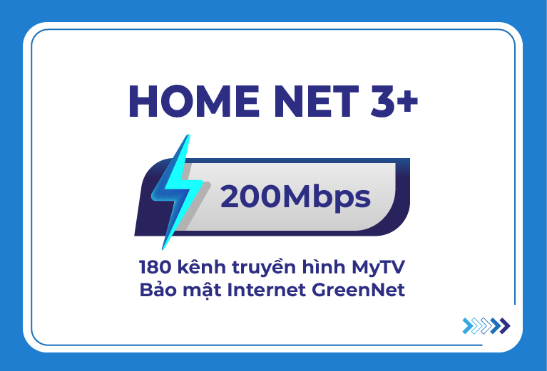 HOME NET 3+ (SmartTV) - 12 Tháng