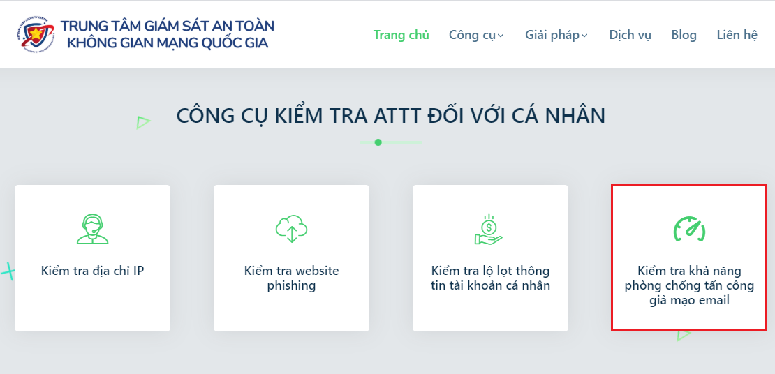 Kiểm tra khả năng phòng chống tấn công giả mạo email