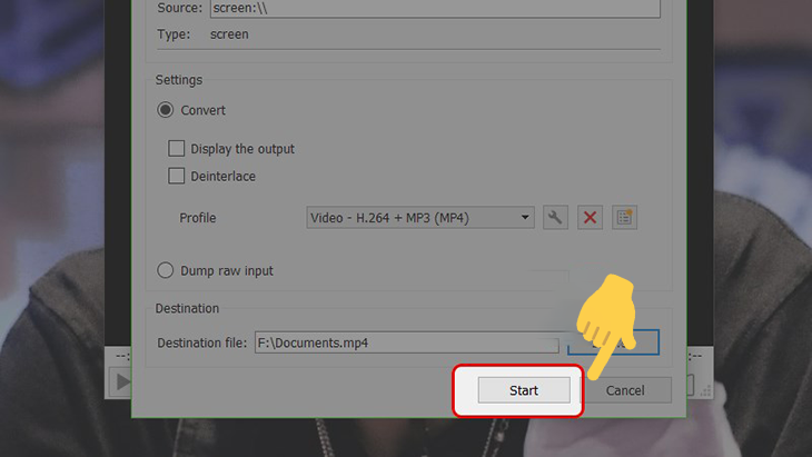 Sau đó chọn vào vị trí cần lưu video