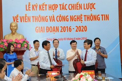 Tập đoàn BCVT Việt Nam và UBND tỉnh Hưng Yên ký kết thỏa thuận hợp tác chiến lược về viễn thông và công nghệ thông tin  giai đoạn 2016 - 2020